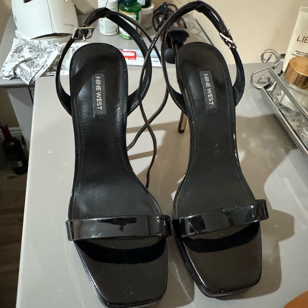 Nine West Black Patent Heels